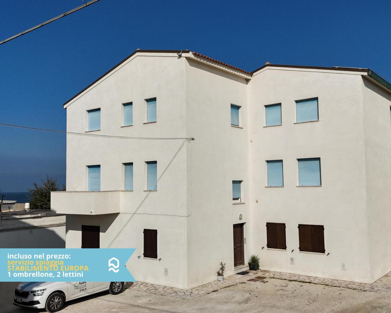 Rs321 - Marcelli, Trilocale Fronte Mare Con Spiaggia Inclusa Exterior photo