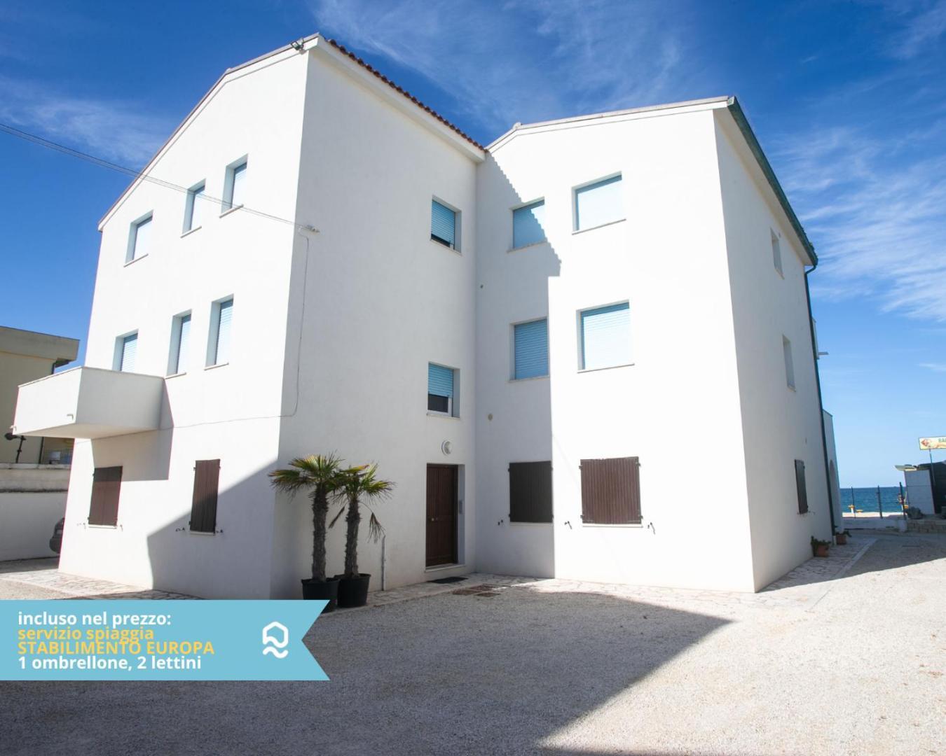 Rs321 - Marcelli, Trilocale Fronte Mare Con Spiaggia Inclusa Exterior photo